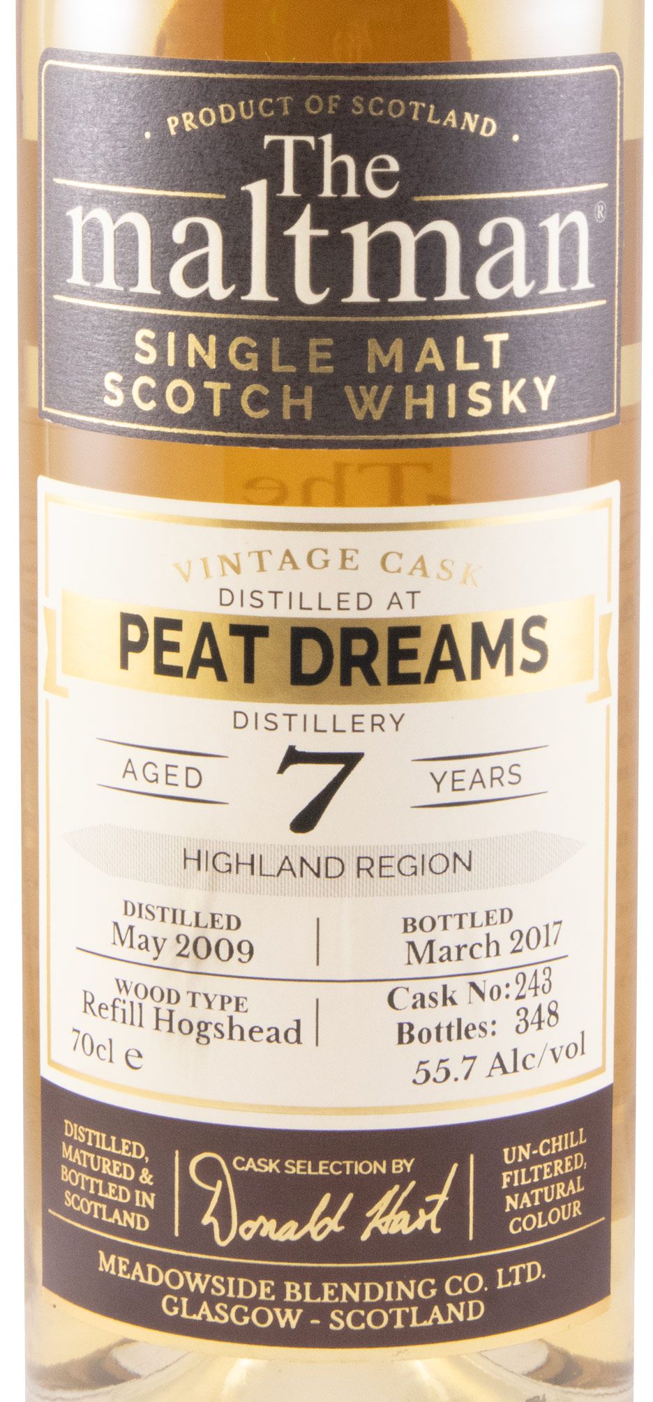 2009 The Maltman Peat Dreams 7 anos (engarrafado em 2017)