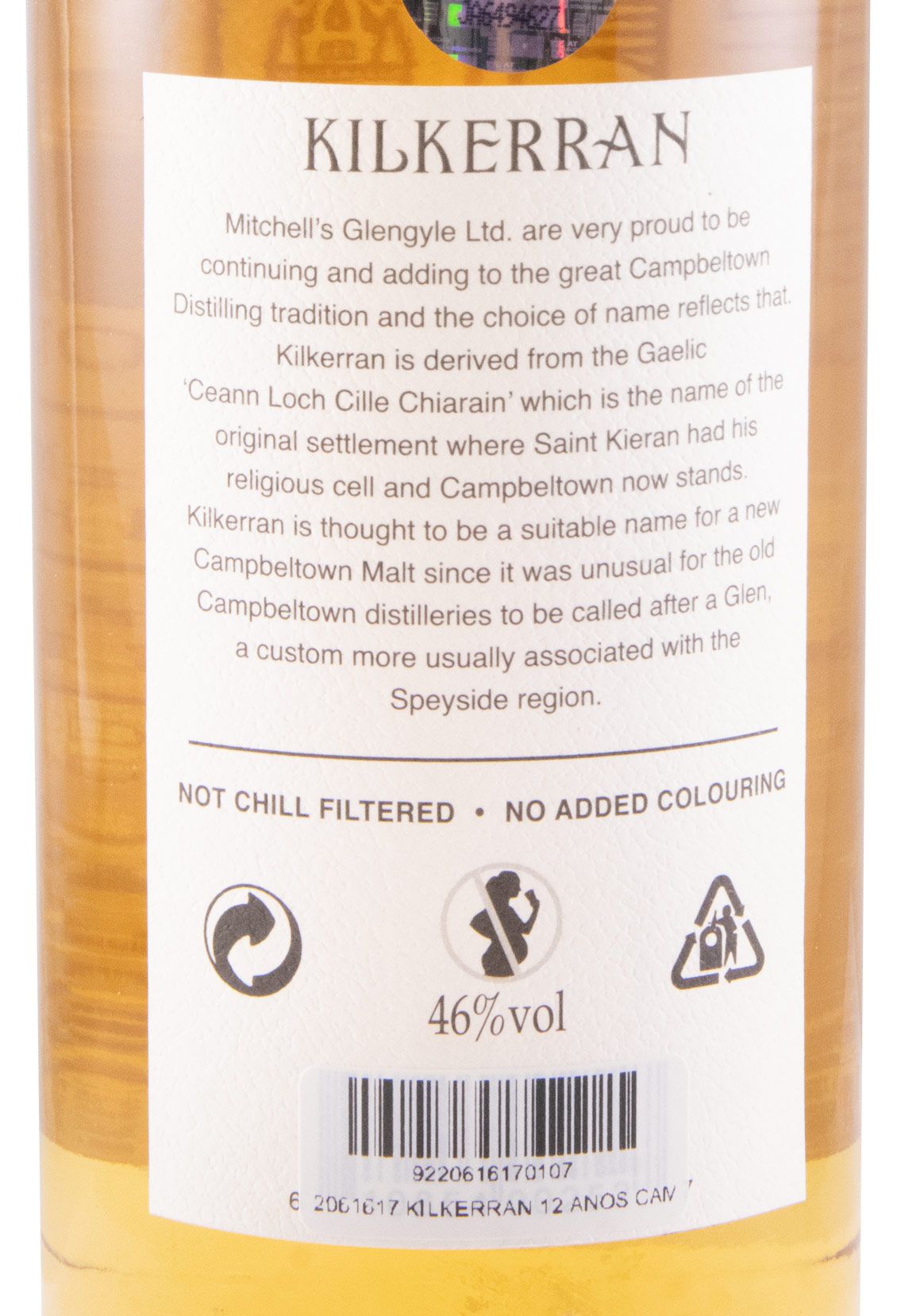 Kilkerran Campbeltown 12 anos (garrafa alta)