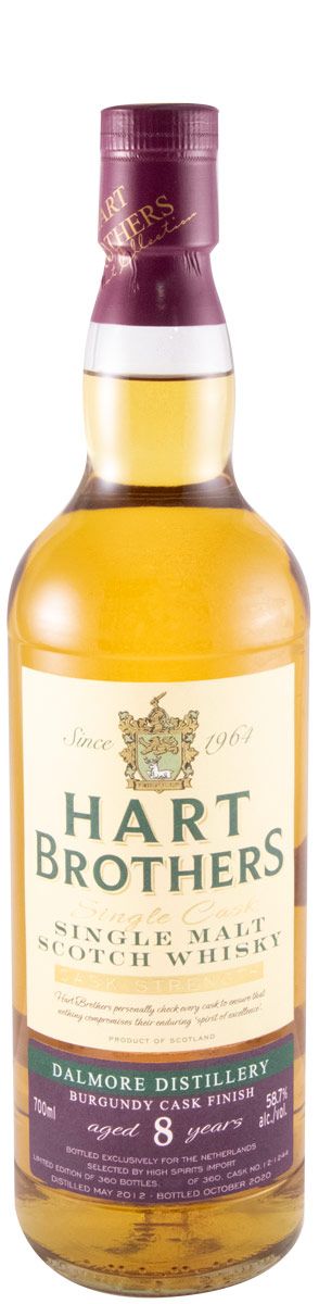 2012 Hart Brothers Dalmore Burgundy Cask Finish 8 anos