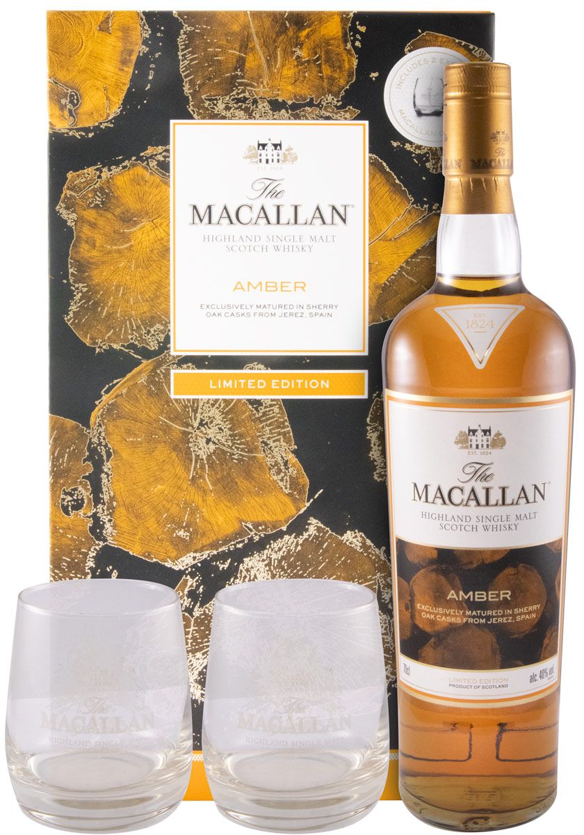 Macallan Amber w/2 Glasses