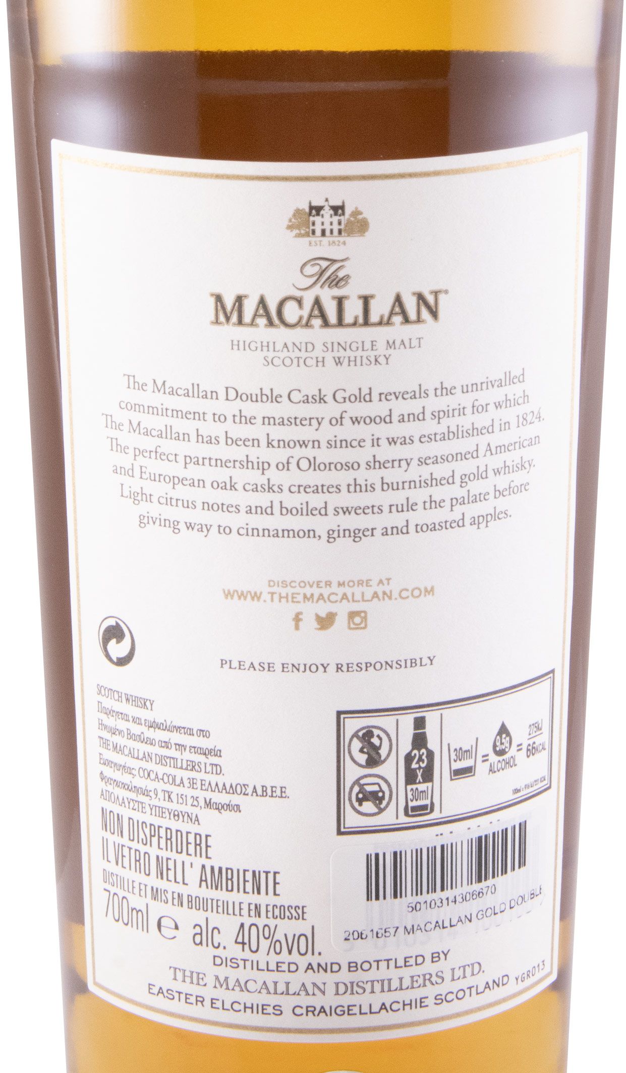 Macallan Gold Double Cask Edição Limitada