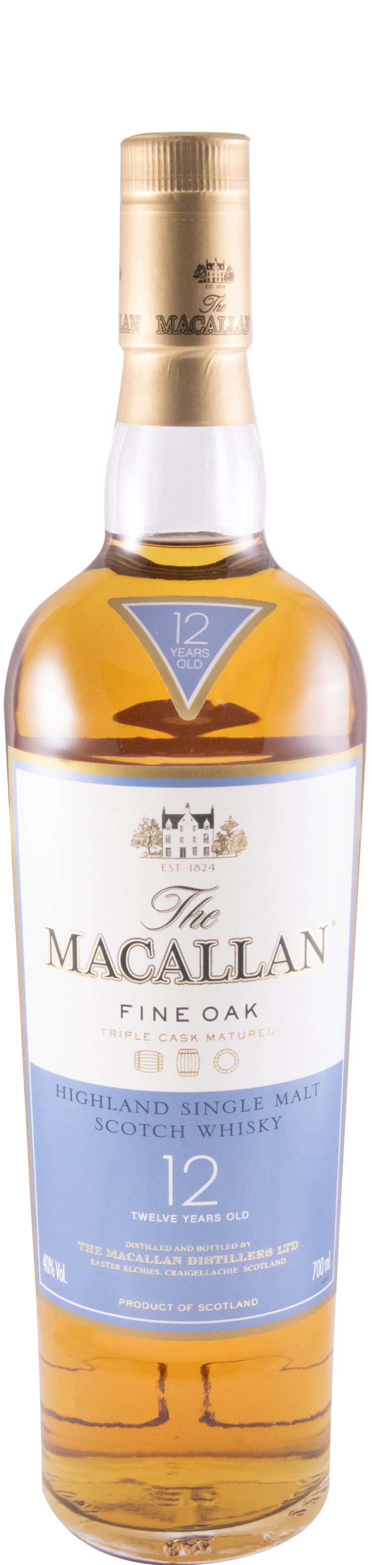 Macallan Fine Oak Triple Cask 12 years (white & blue label)