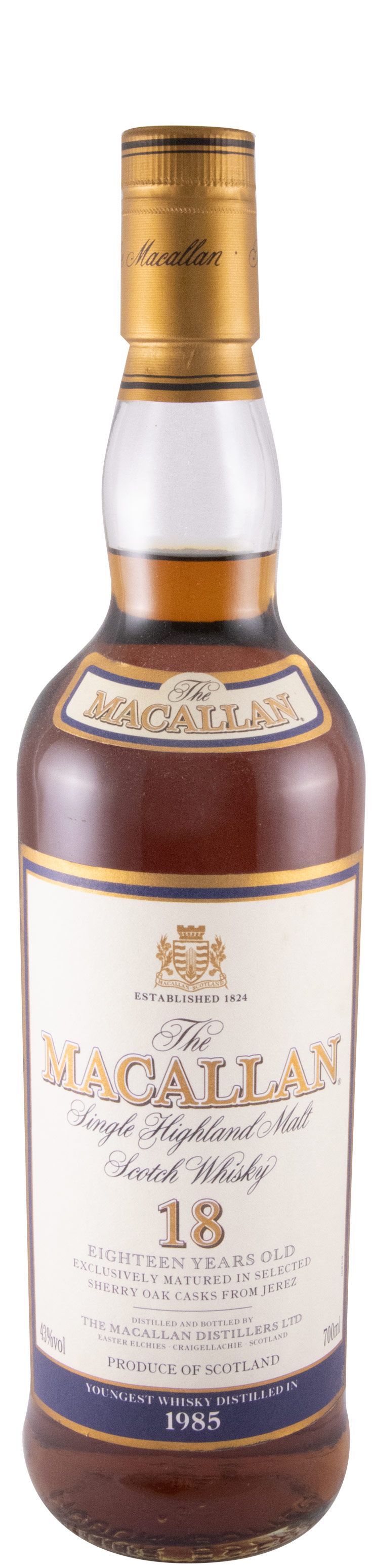 1985 Macallan Sherry Oak 18 anos