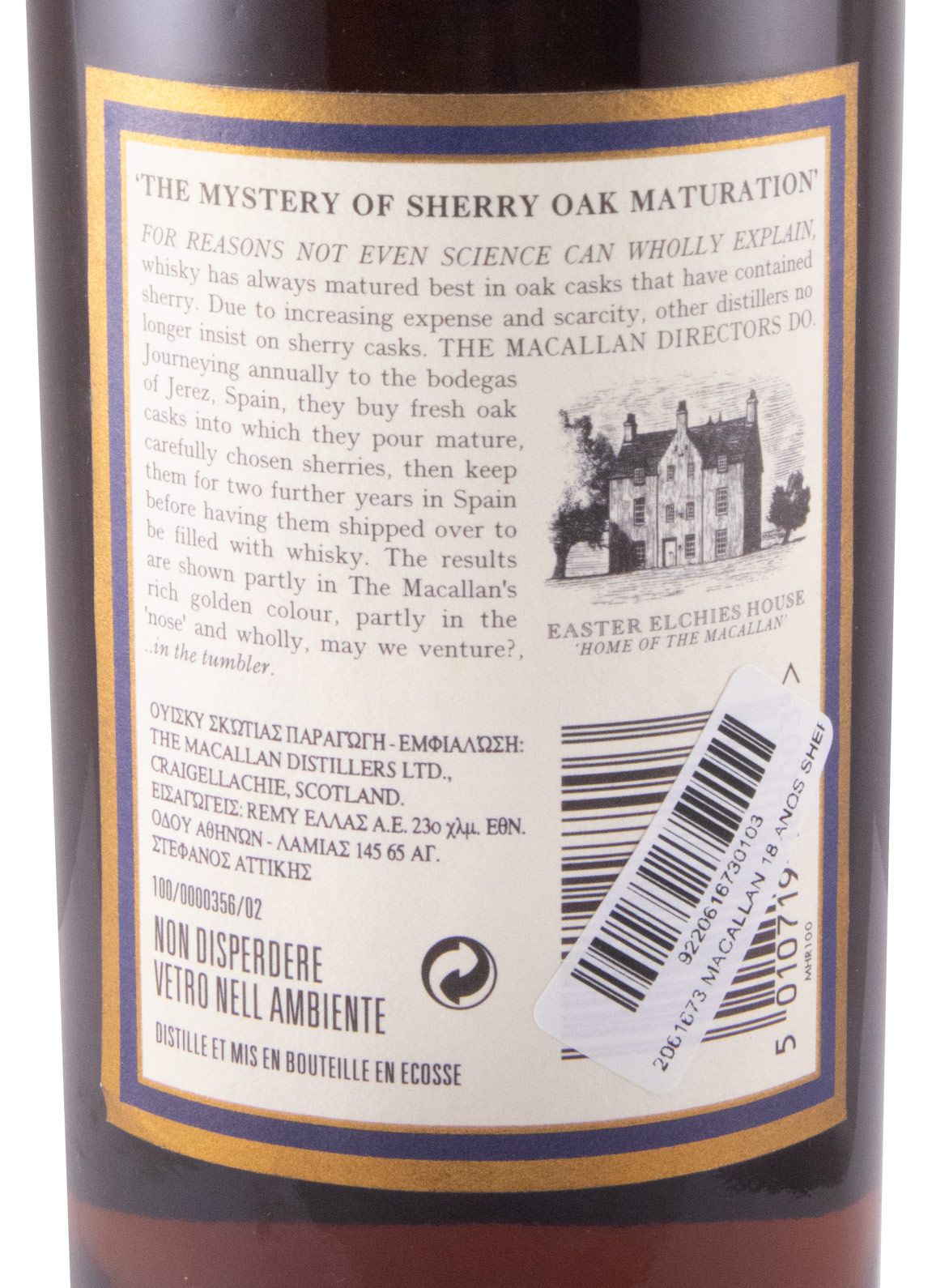 1985 Macallan Sherry Oak 18 anos