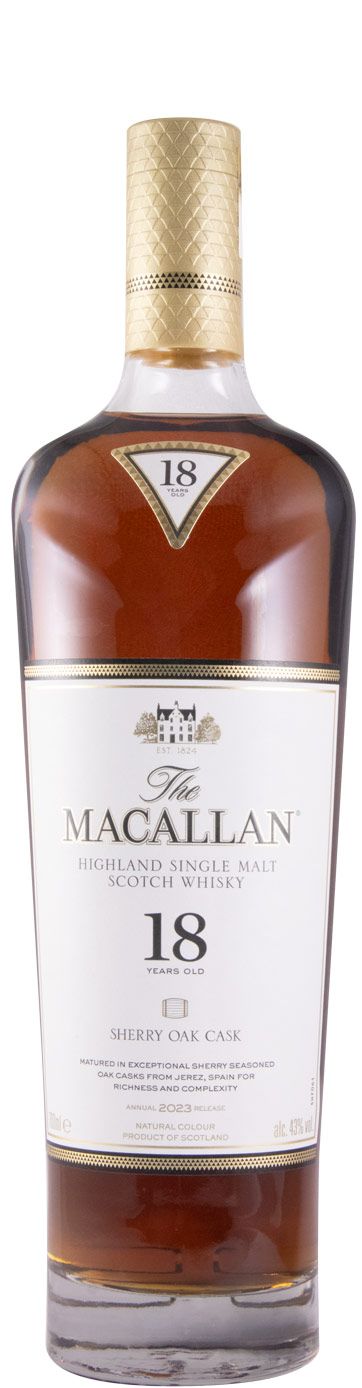 Macallan Sherry Oak 2023 Release 18 anos