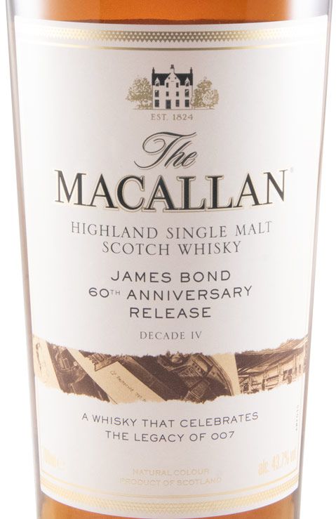 Conjunto Macallan James Bond 60th Anniversary 6x70cl