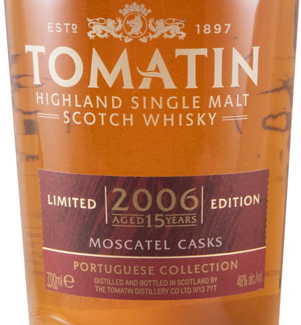 Tomatin Portuguese Collection Moscatel Casks Edição Limitada 15 anos