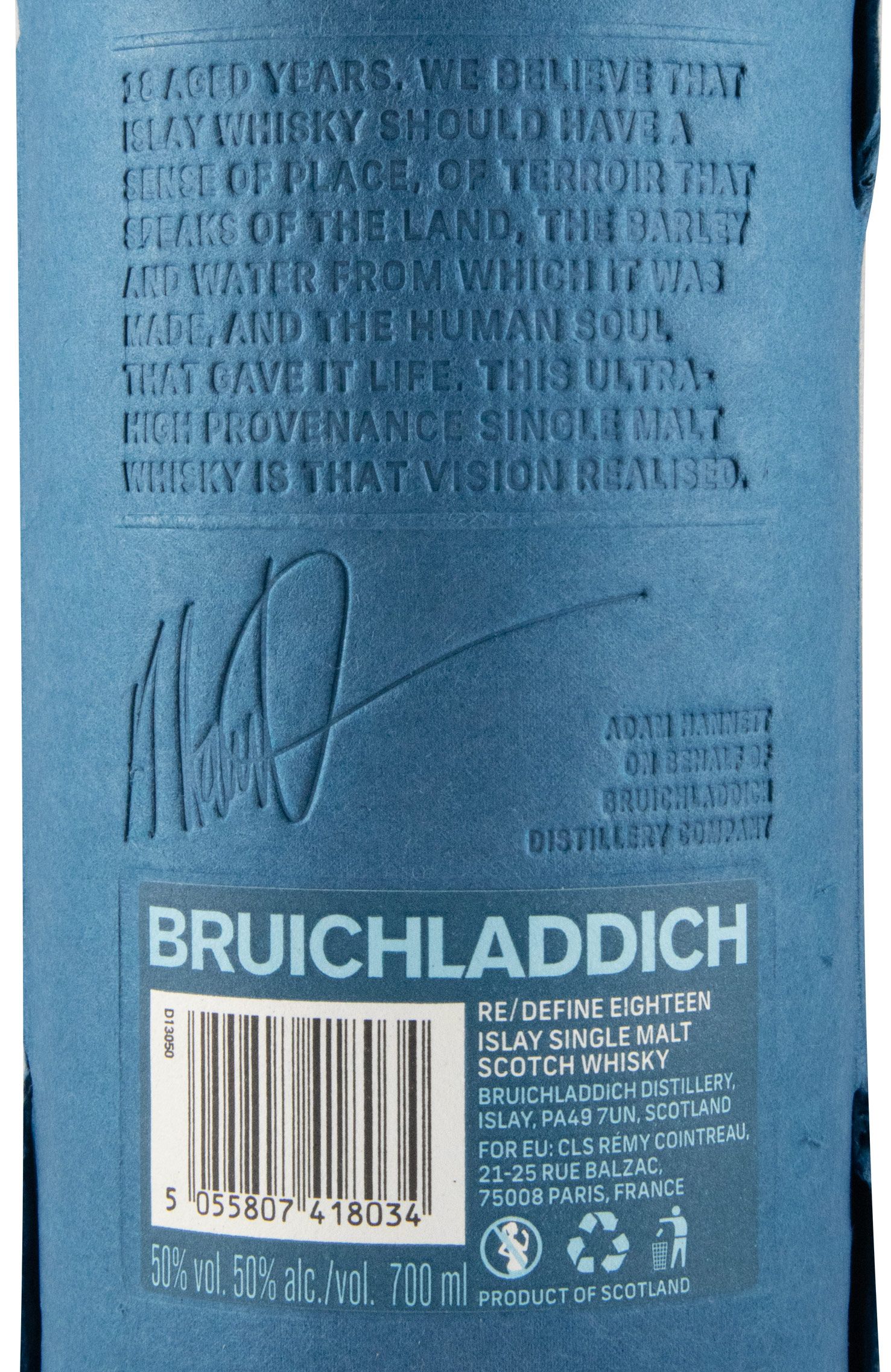 Bruichladdich Re-Define Eighteen 18 anos