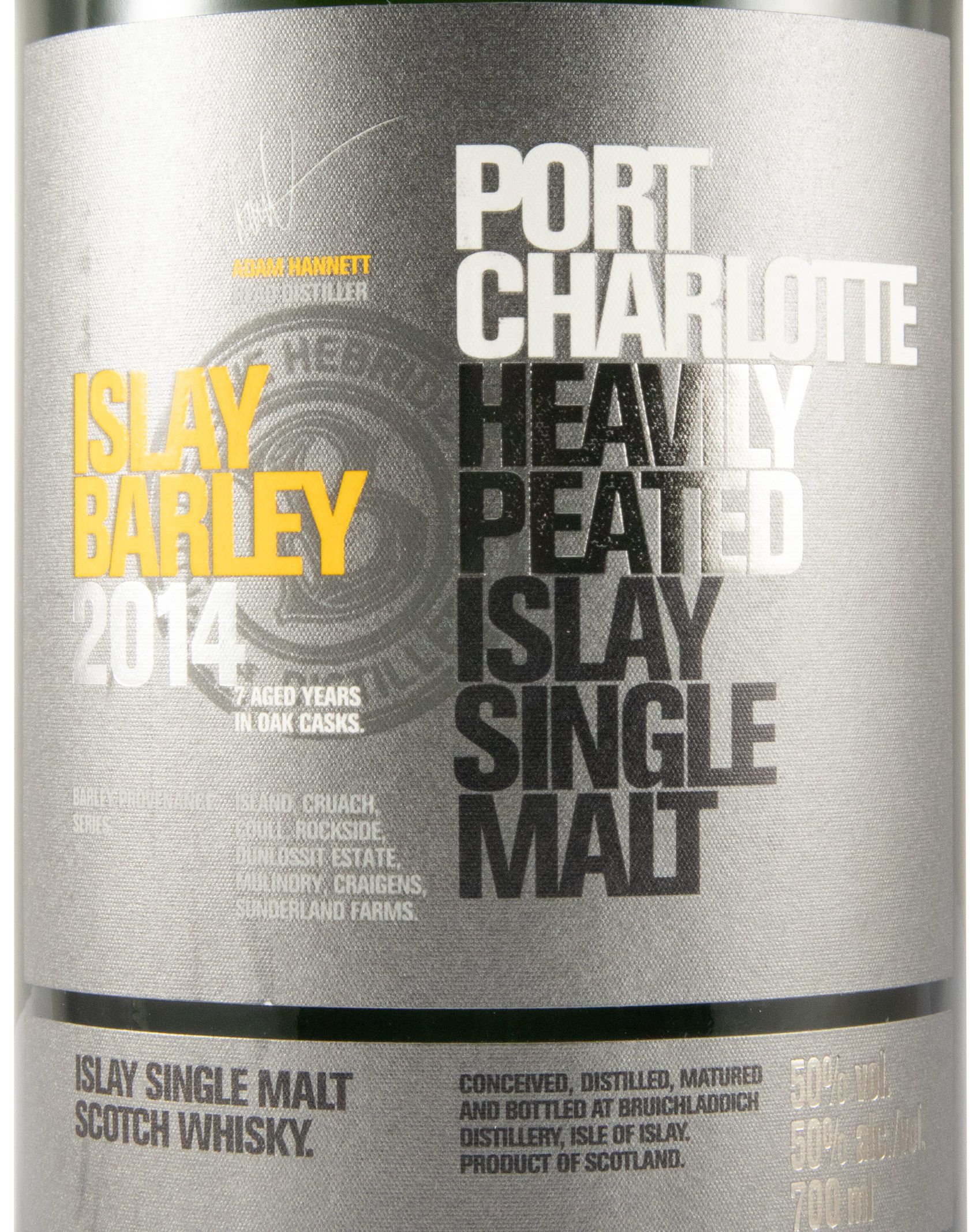 2014 Bruichladdich Port Charlotte Islay Barley Heavily Peated Islay