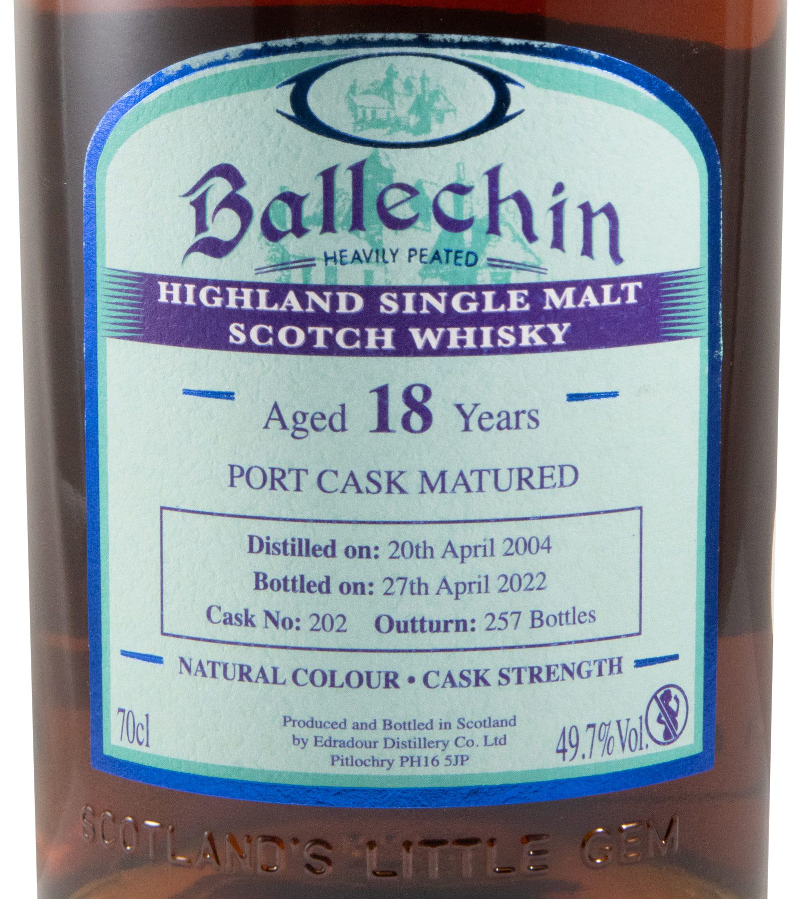 Ballechin Port Cask Matured 18 anos