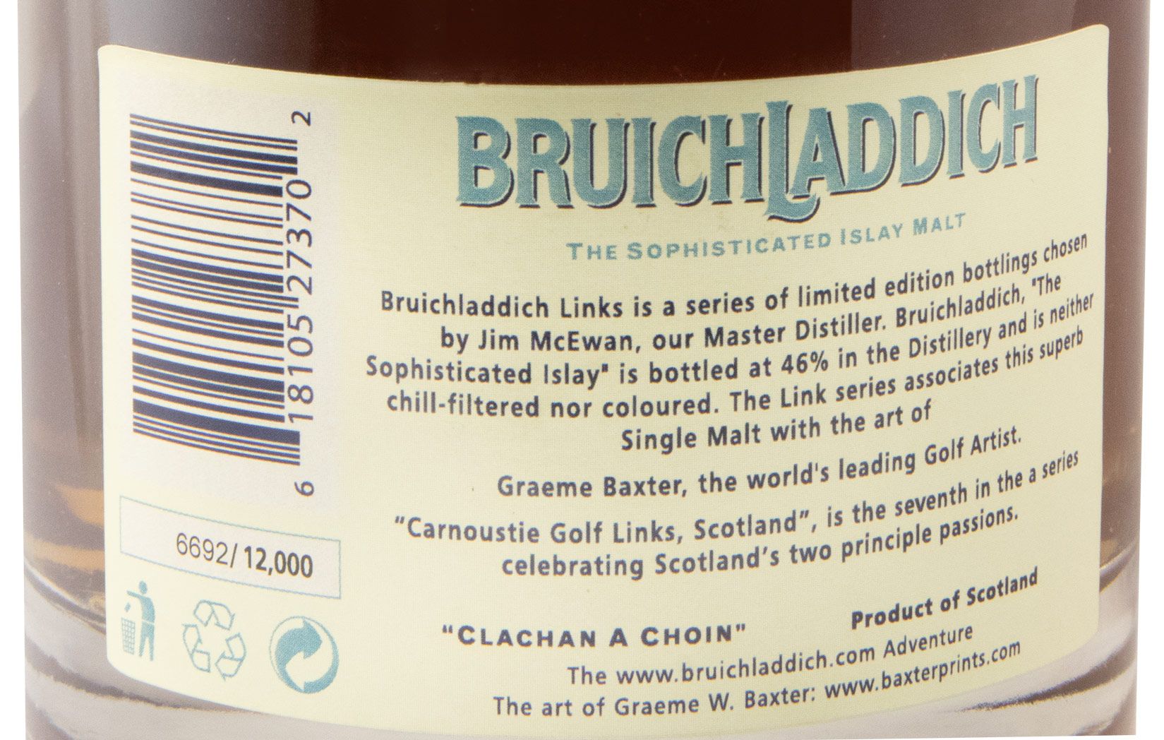 Bruichladdich Carnoustie Golf Links 14 years