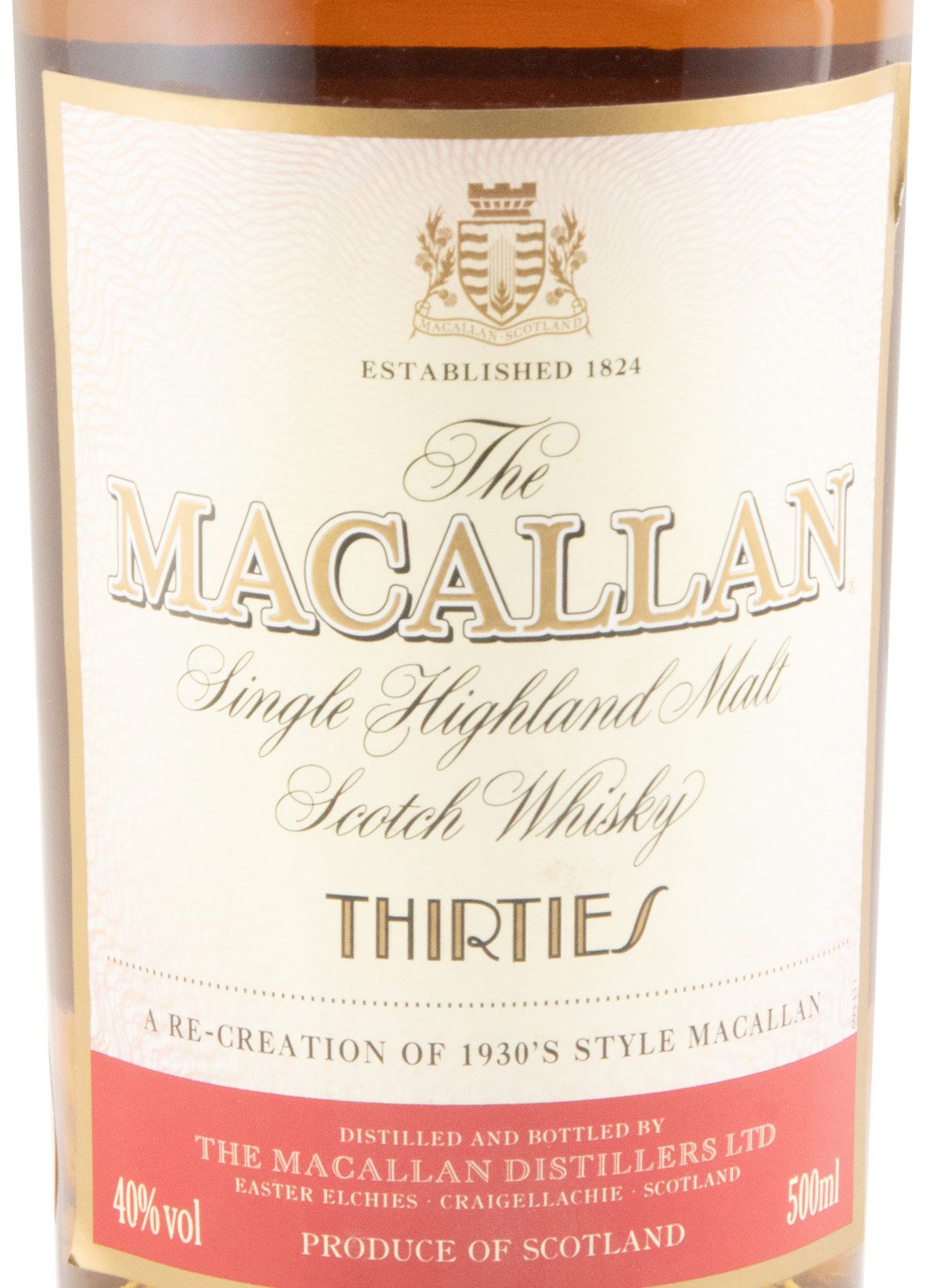 Conjunto Macallan Travel Decades Series Collection 4x50cl (caixa danificada)