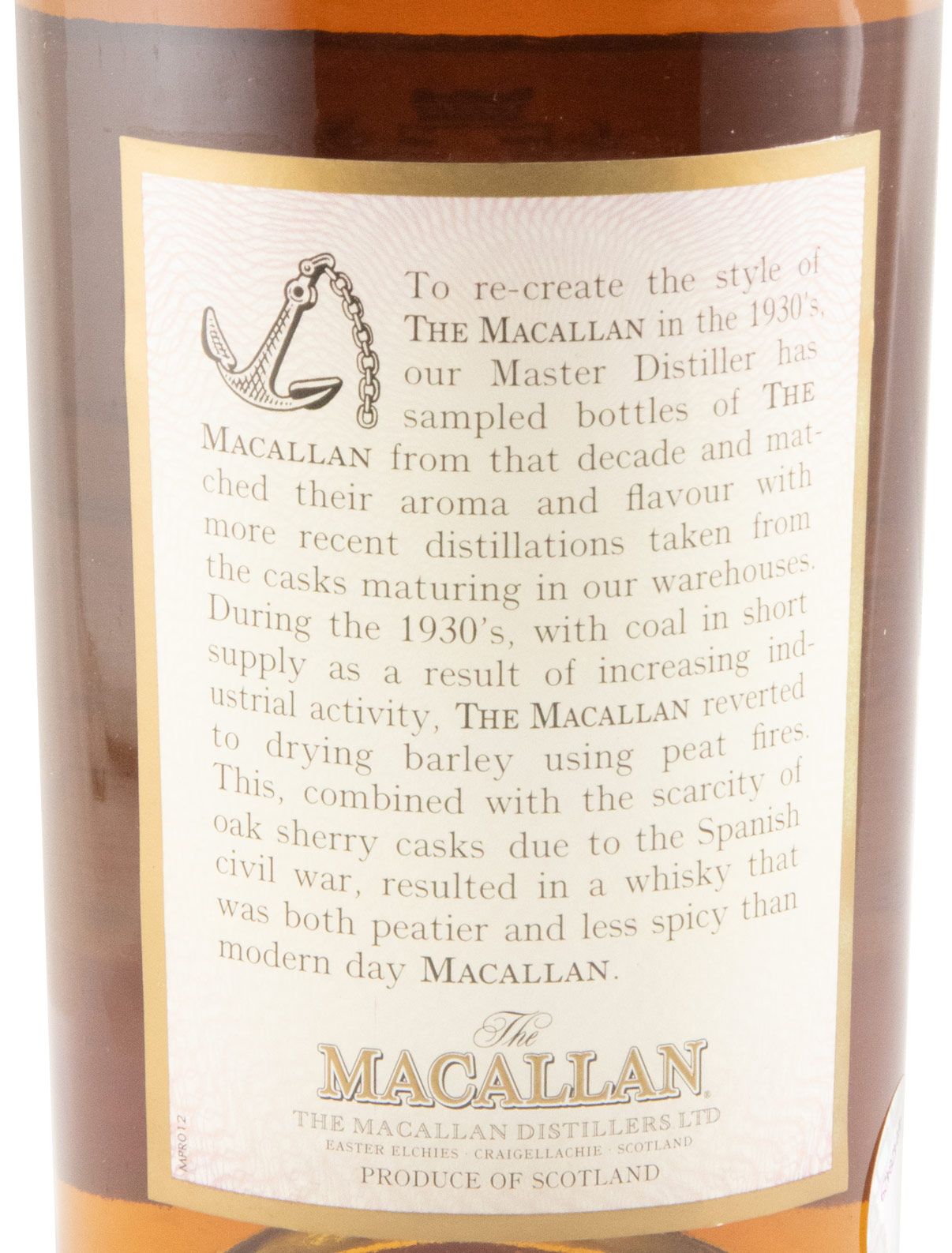 Conjunto Macallan Travel Decades Series Collection 4x50cl (caixa danificada)