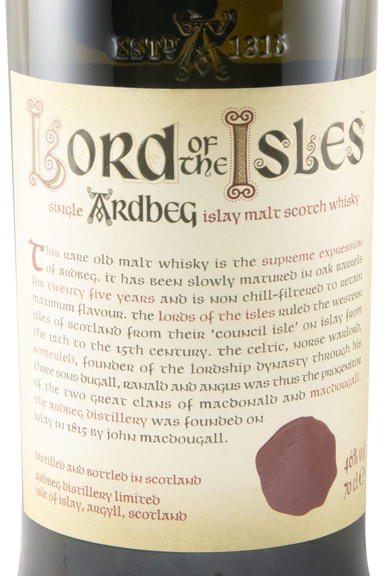 Ardbeg Lord of the Isles 25 anos