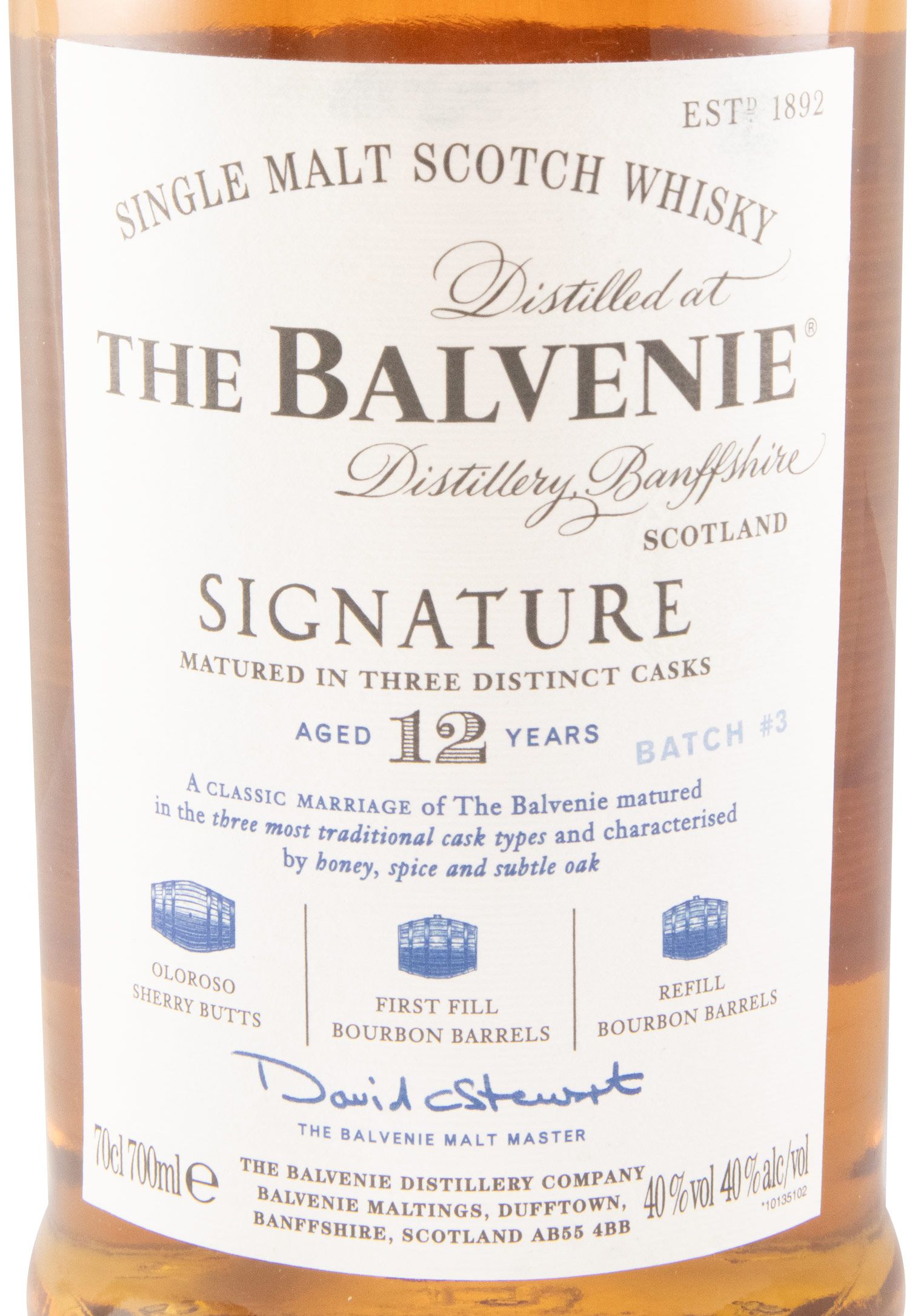 Balvenie Signature Batch N.º 3 12 anos