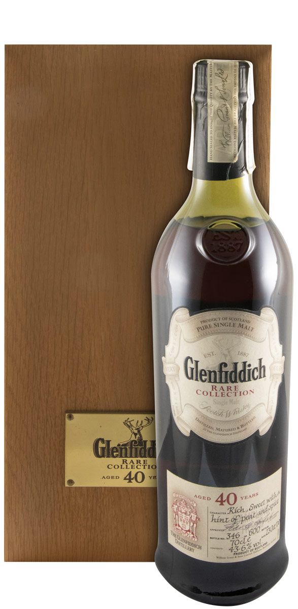 Glenfiddich Rare Collection 40 anos (garrafa n.º 346)
