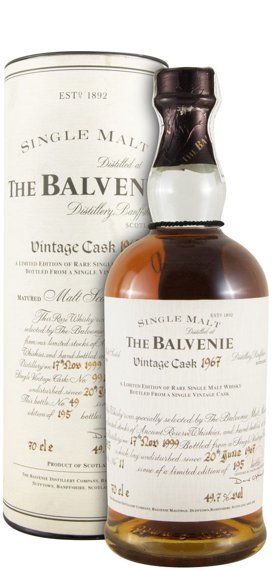1967 Balvenie Vintage Cask N.º 9913 (garrafa n.º 11)