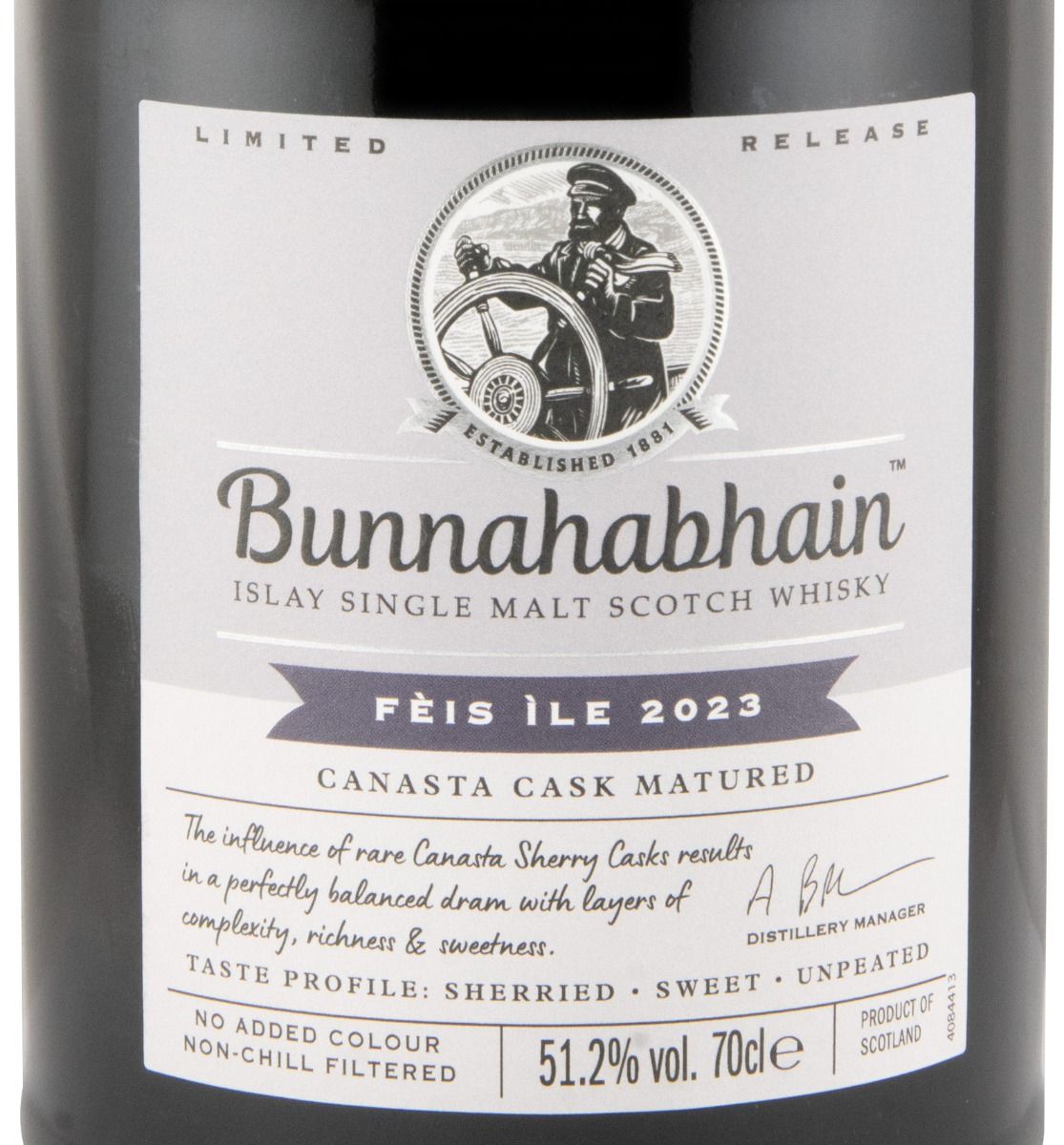 2023 Bunnahabhain Fèis Ìle Canasta Cask Matured Limited Release