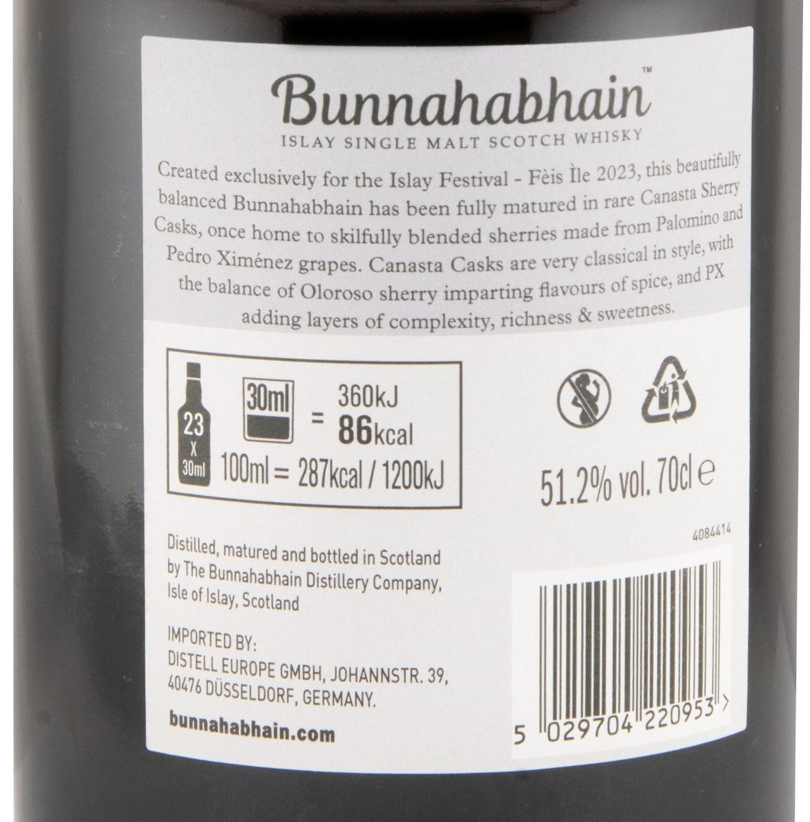 2023 Bunnahabhain Fèis Ìle Canasta Cask Matured Limited Release