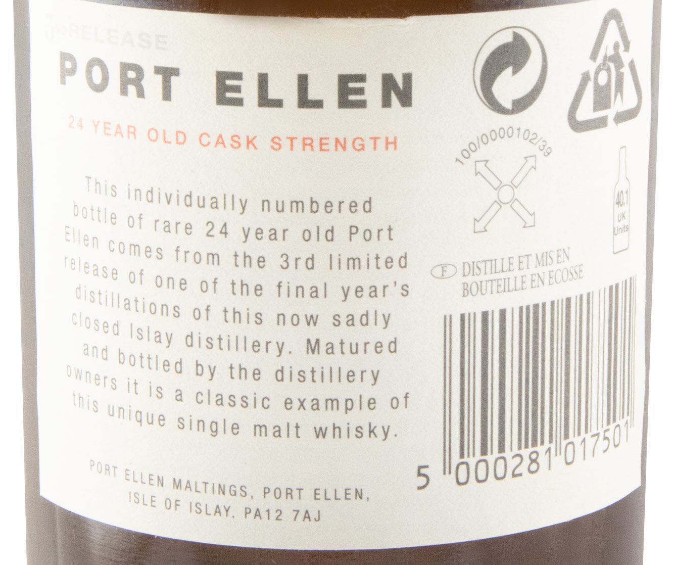 1979 Port Ellen Third Release Limited Edition 24 anos