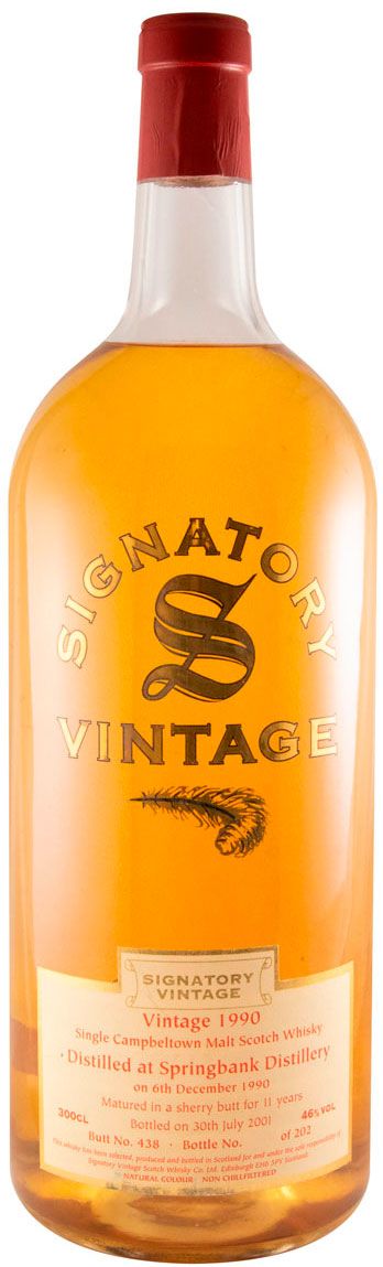 Signatory Vintage Springbank 1990-2001 11 anos (garrafa n.º 108) 3L