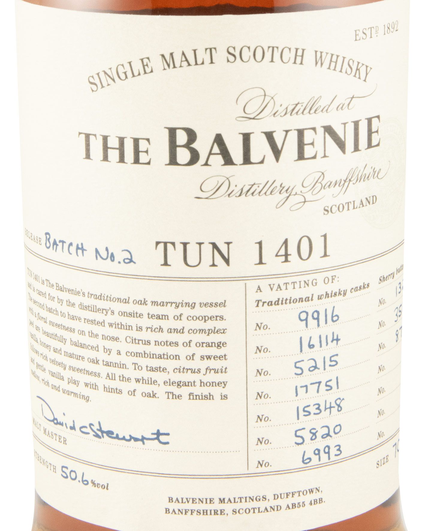 Balvenie Tun 1401 Batch n.º 2