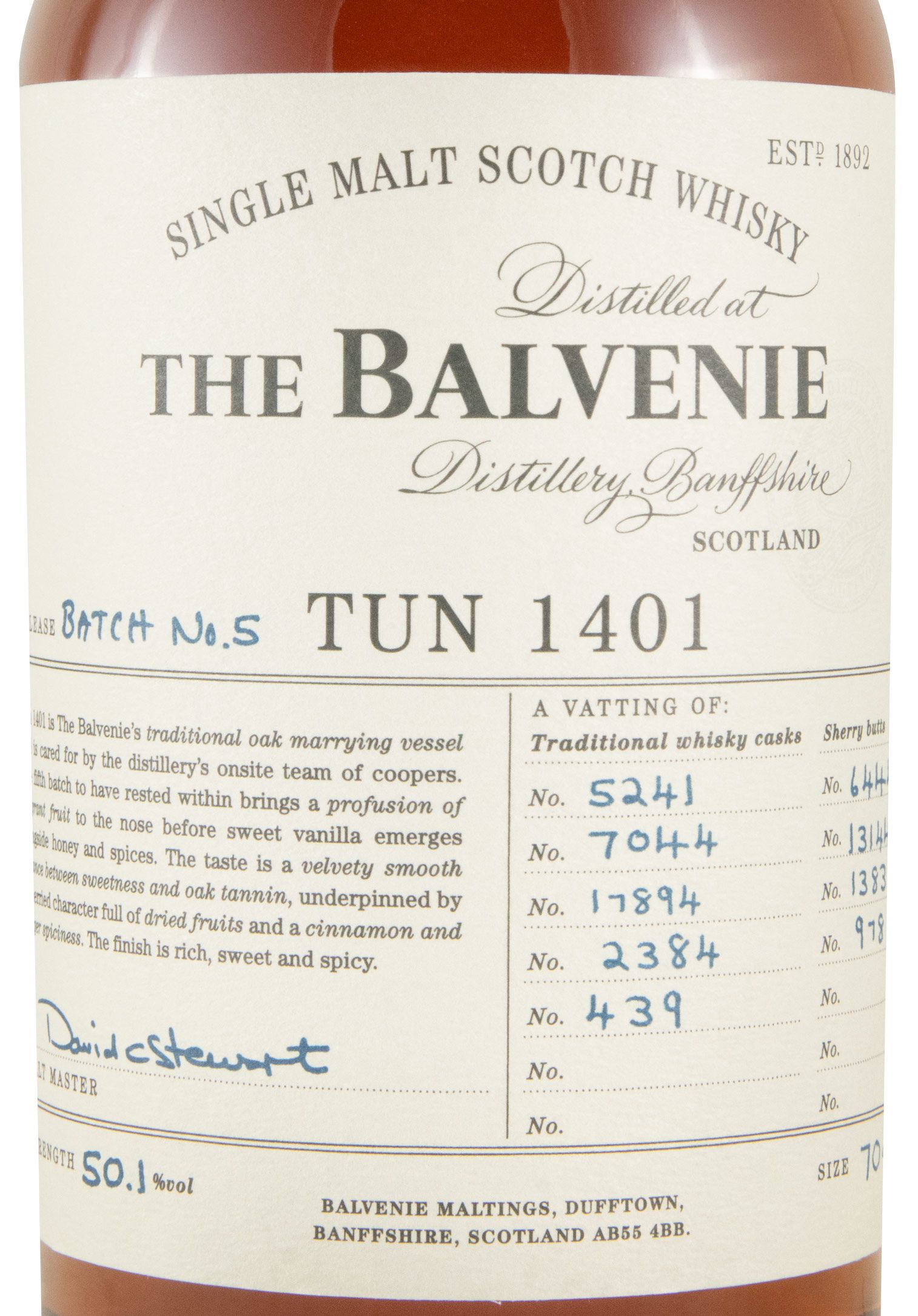 Balvenie Tun 1401 Batch N.º 5