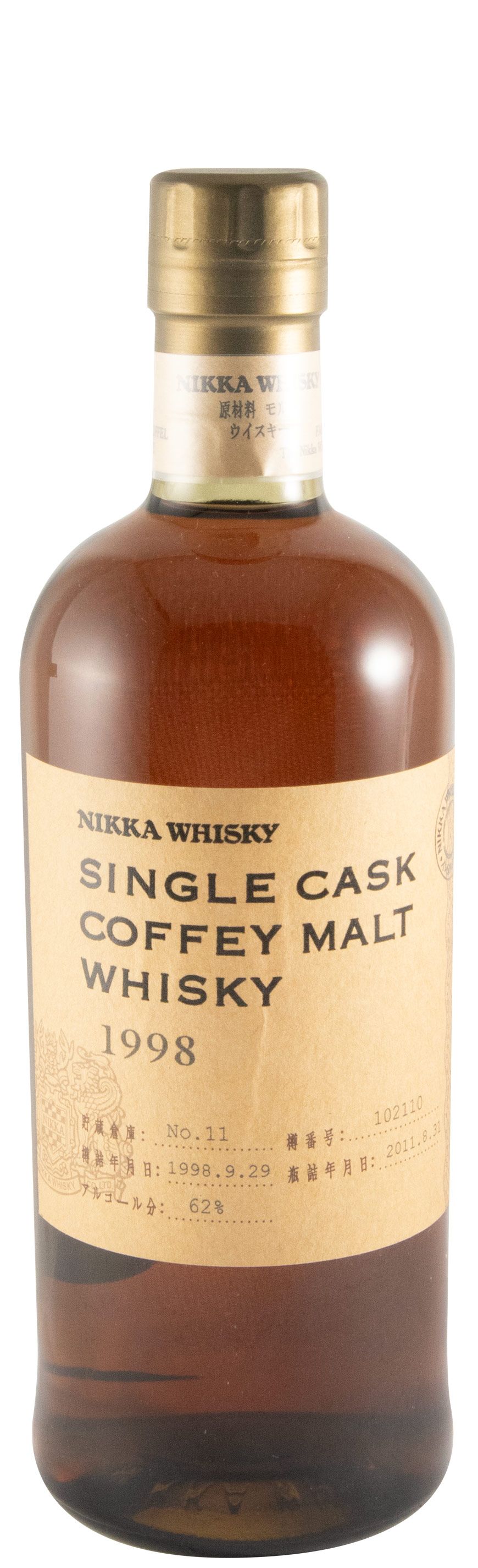 1998 Nikka Coffey Malt Cask N.º 102110 Lote 11