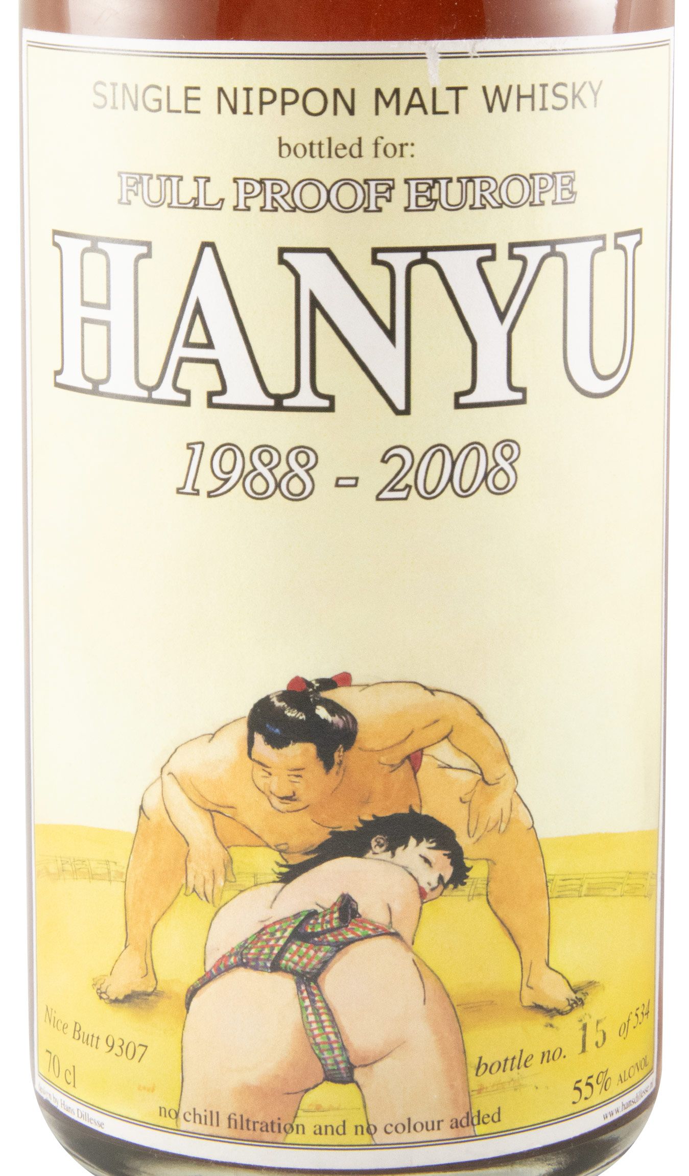 Hanyu Full Proff Europe 1988-2008 Cask N.º 9307 (garrafa n.º 15)