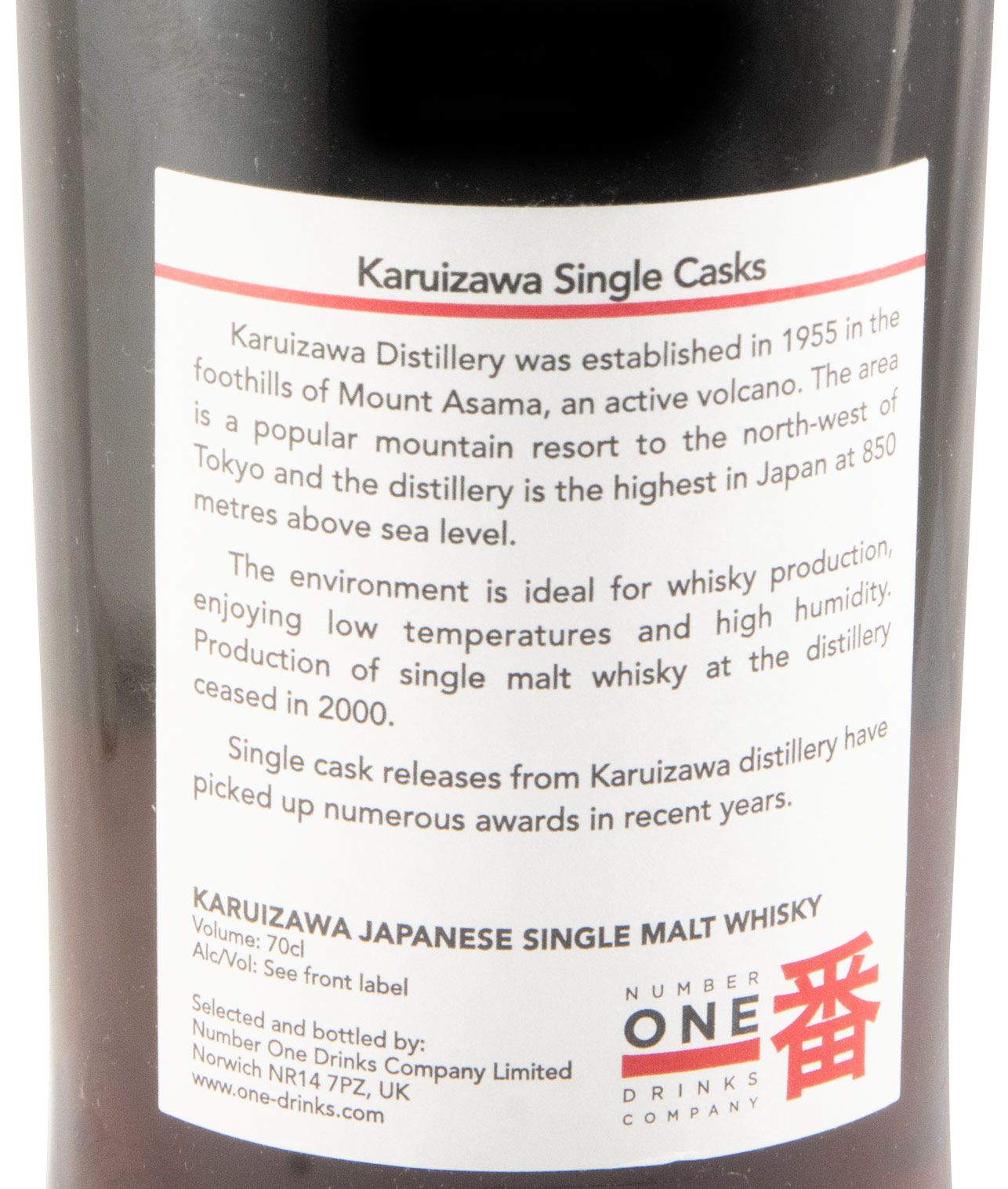 1999 Karuizawa Vintage Single Cask N.º 867 (engarrafado em 2011)