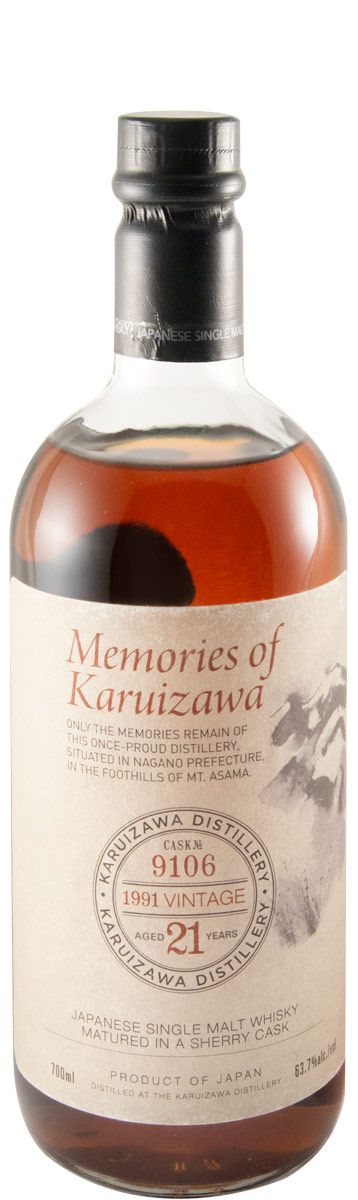 1991 Memories of Karuizawa Vintage Cask N.º 9106 21 years