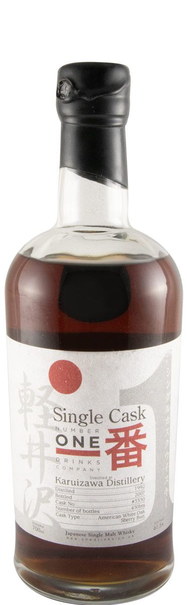 1992 Karuizawa Number One Single Cask N.º 3330 (bottled in 2007)