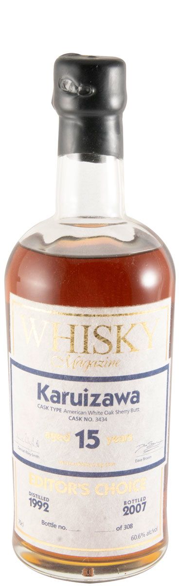 1992 Karuizawa Editor's Choice Cask N.º 3434 15 anos (garrafa n.º 287)