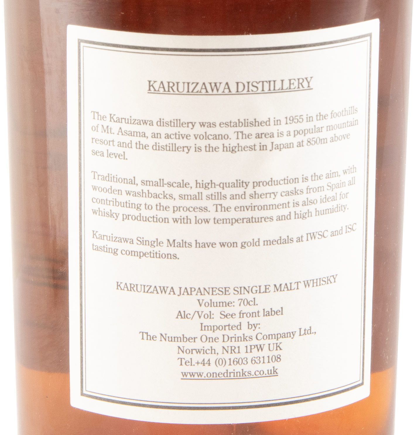 1988 Karuizawa Vintage Cask N.º 7683 (engarrafado em 2007)