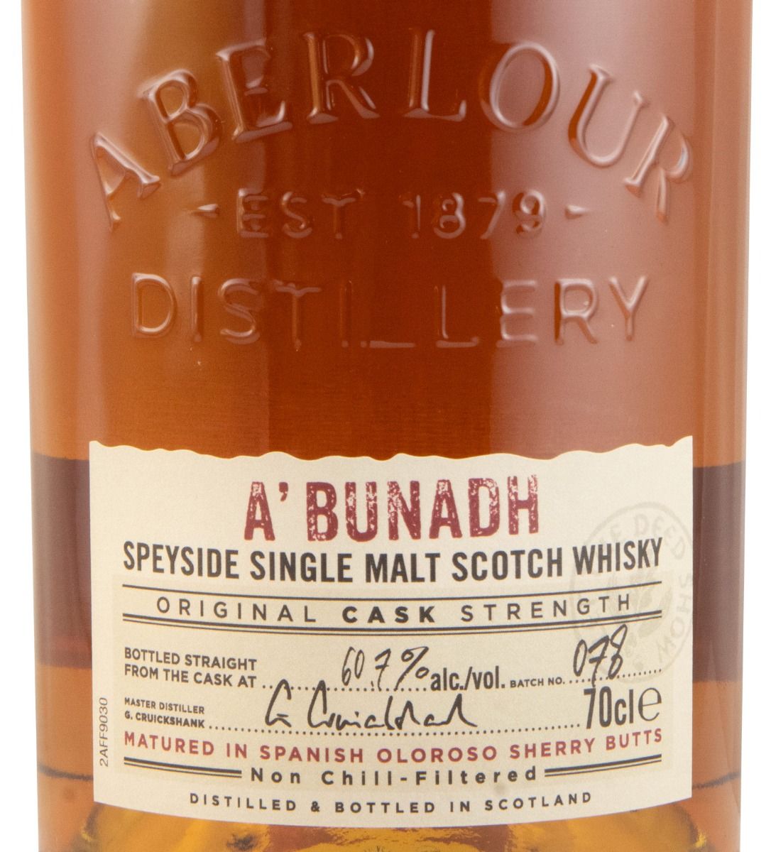 Aberlour A'Bunadh Batch N.º 78 Cask Strength