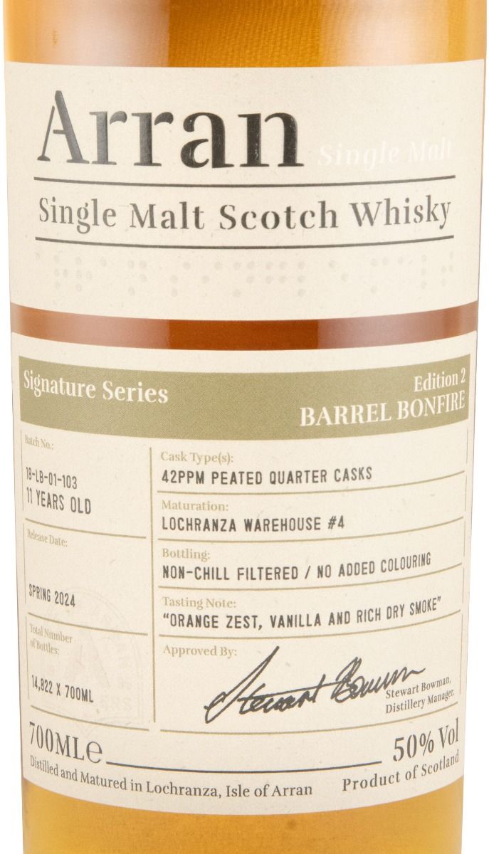 Arran Barrel Bonfire Signature Series Edition 2 (com saco)