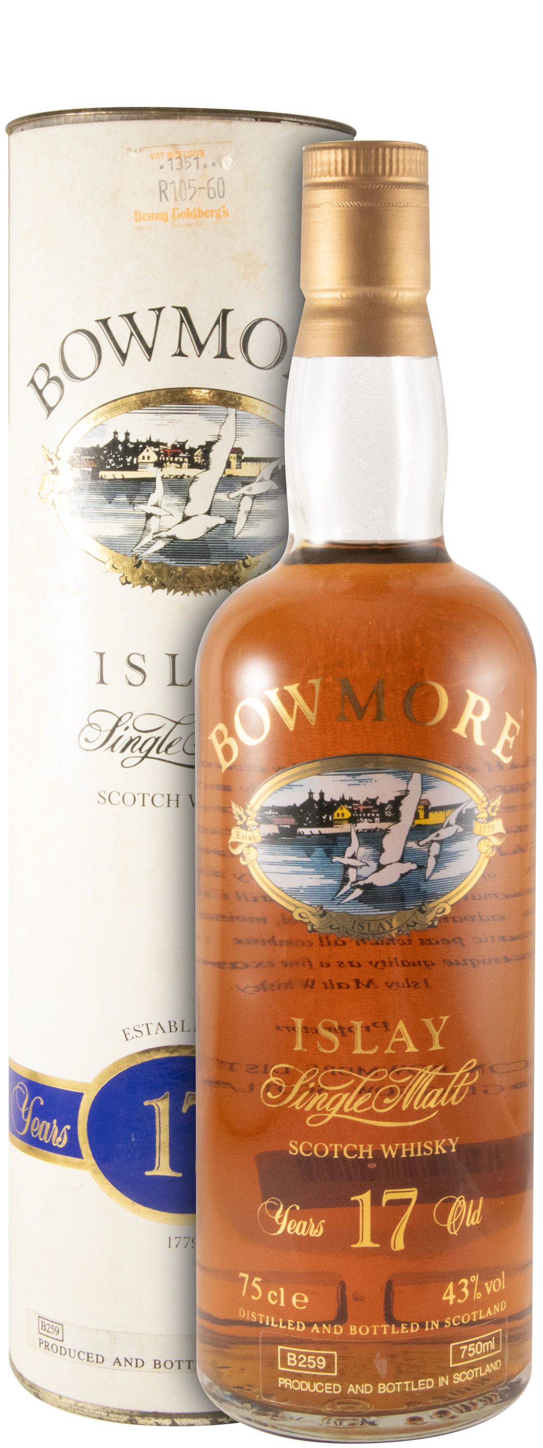 Bowmore 17 anos 75cl