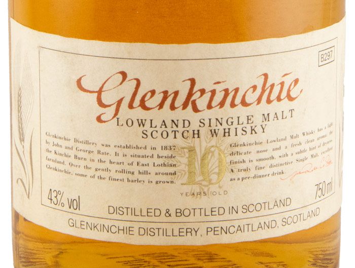 Glenkinchie 10 anos 75cl