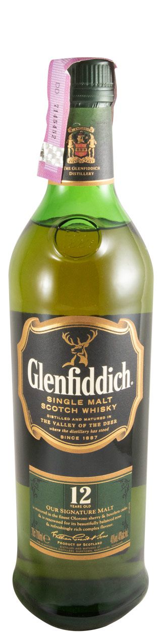Glenfiddich 12 anos (rótulo preto)