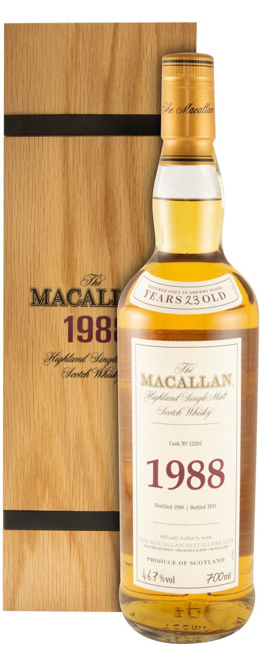 1988 Macallan Cask N.º 12202 23 anos (engarrafado em 2011)