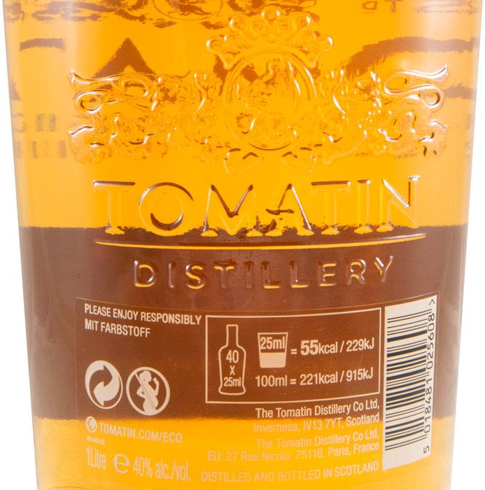 Tomatin Bourbon & Sherry Casks 8 anos 1L