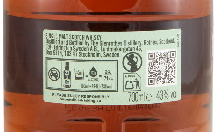 Glenrothes 15 anos