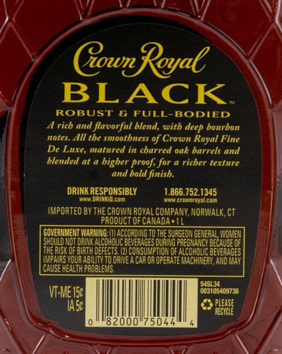 Crown Royal Black 1L