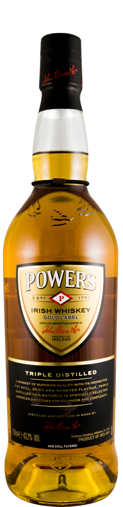 Powers Gformer label (former bottle)