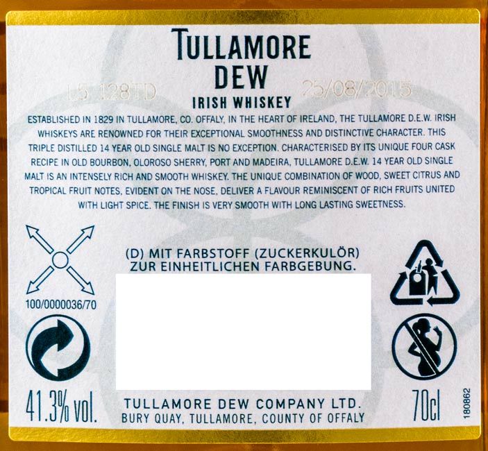 Tullamore Dew Single Malt 14 years