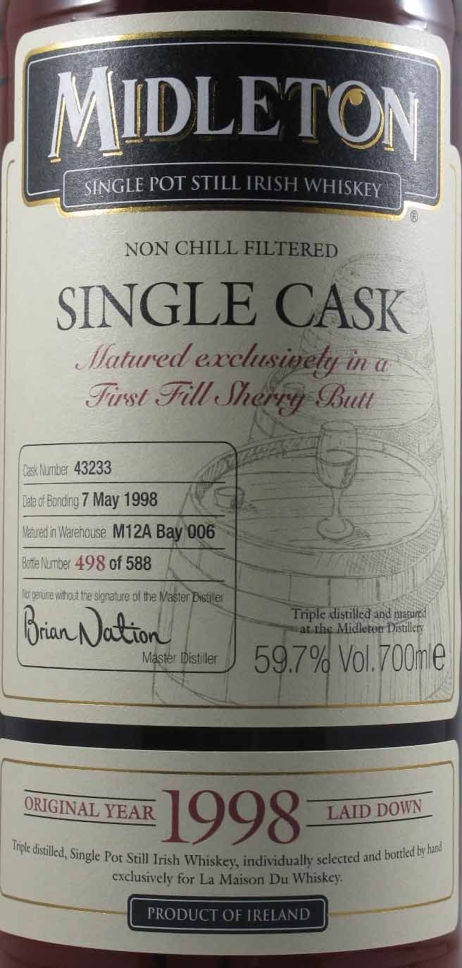 Midleton 1998 Single Cask
