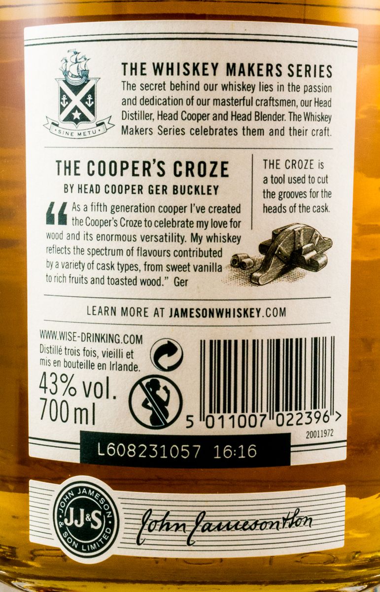 Jameson The Cooper's Croze