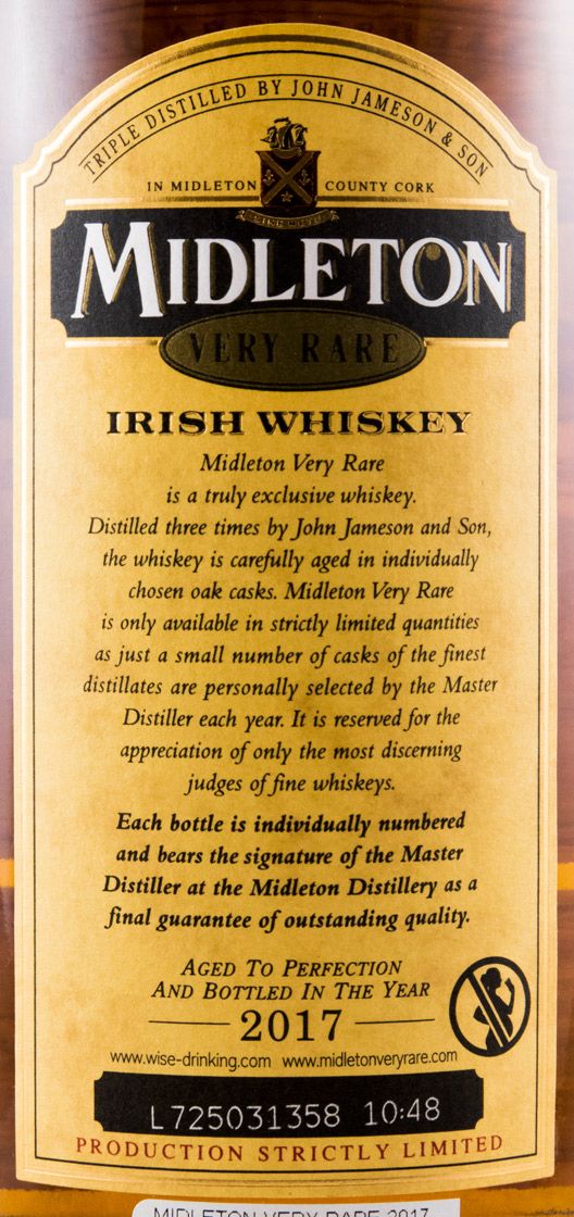 Midleton Very Rare Irish Whiskey (bottled in 2017)