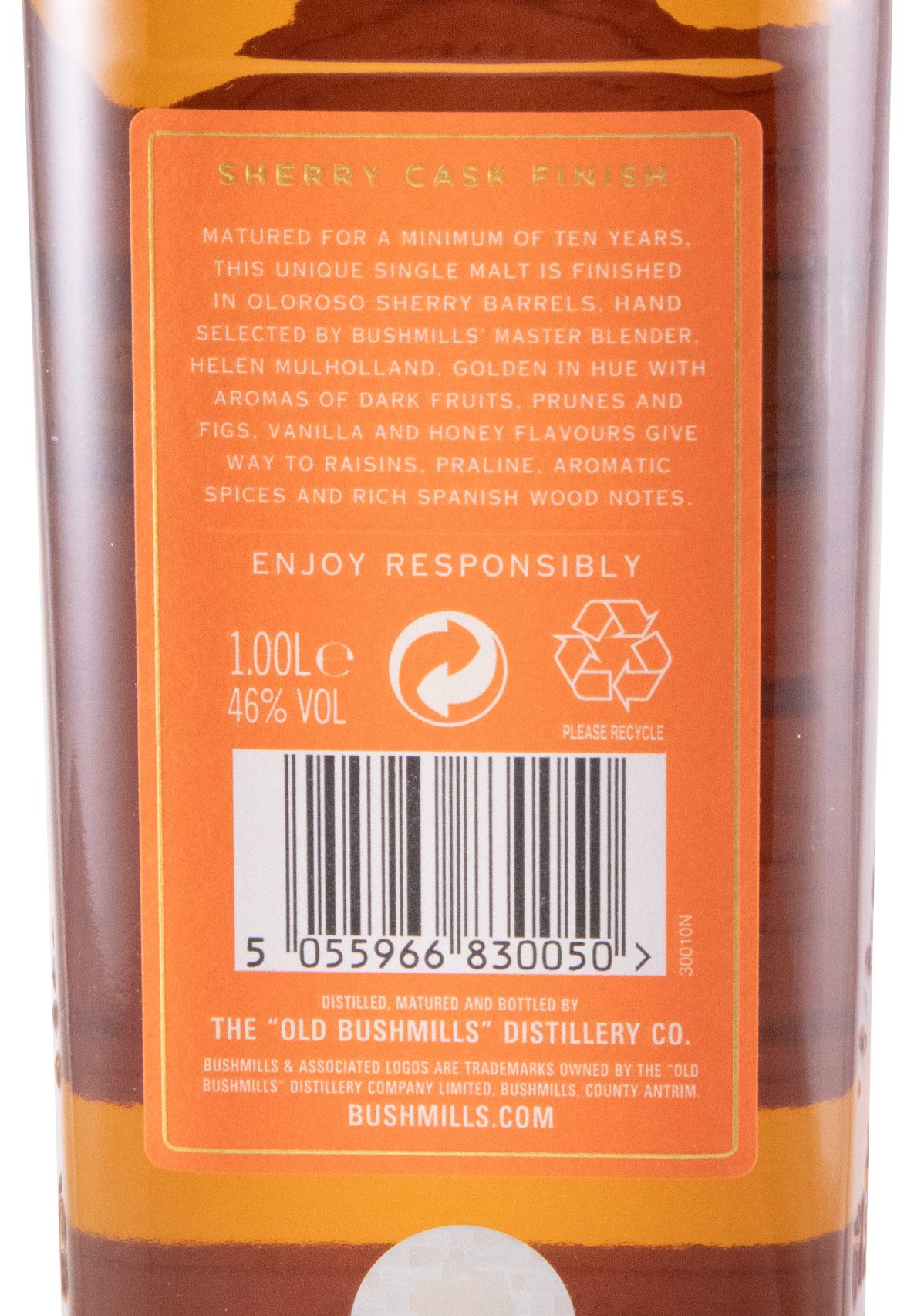 Bushmills Sherry Cask Triple Distilled 10 anos