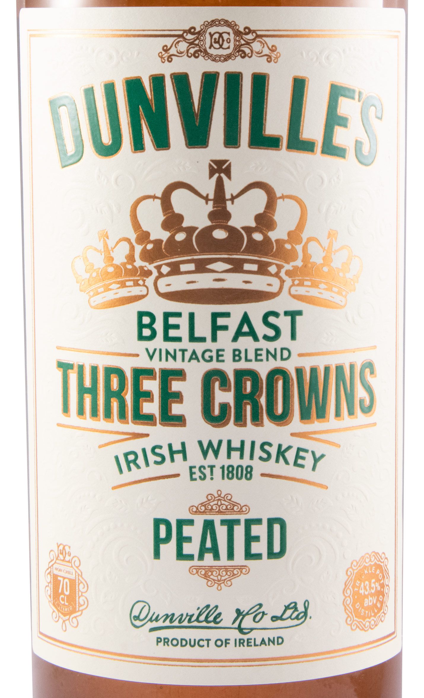 Dunville's Three Crowns Peated